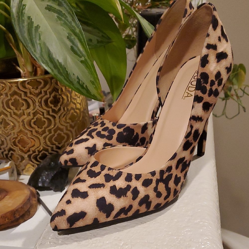 Soda Women's Leopard Print Heels